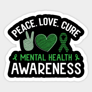 Mental Health Matters End The Stigma Psychology Therapy Sticker